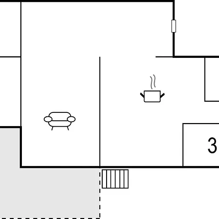 別荘 Three-bedroom Holiday In スラーエルセ
